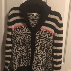 GAP Navy and Cream Cardigan Sweater